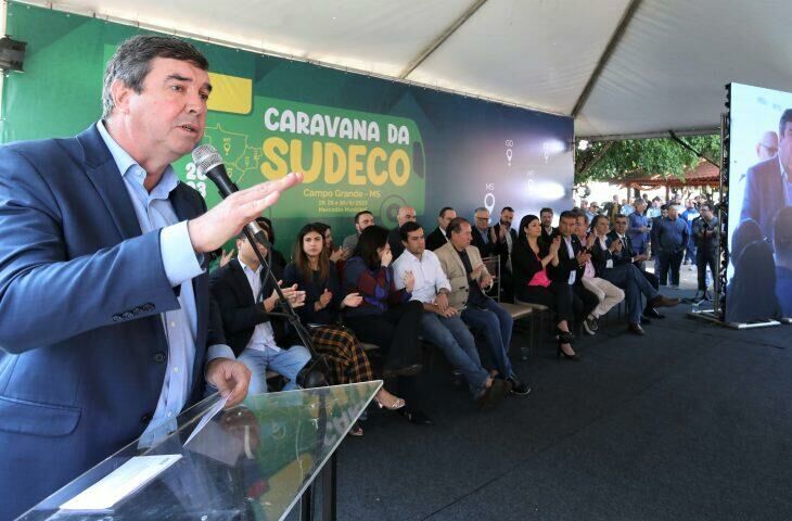 Imagem de compartilhamento para o artigo Eduardo Riedel destaca importância da Caravana da Sudeco para o desenvolvimento econômico de MS da MS Todo dia